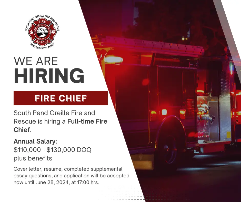 SPOFR Full-time Fire Chief position open